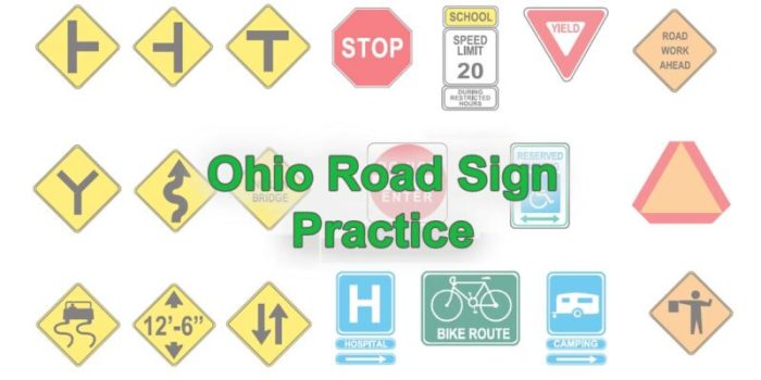 Test printable road practice sign signs driving nc printablee via ontario