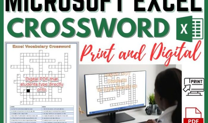 Excel crossword wordmint