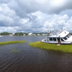 Your boat runs aground at high speed