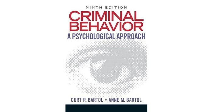 Criminal behavior a psychological approach 12th edition pdf