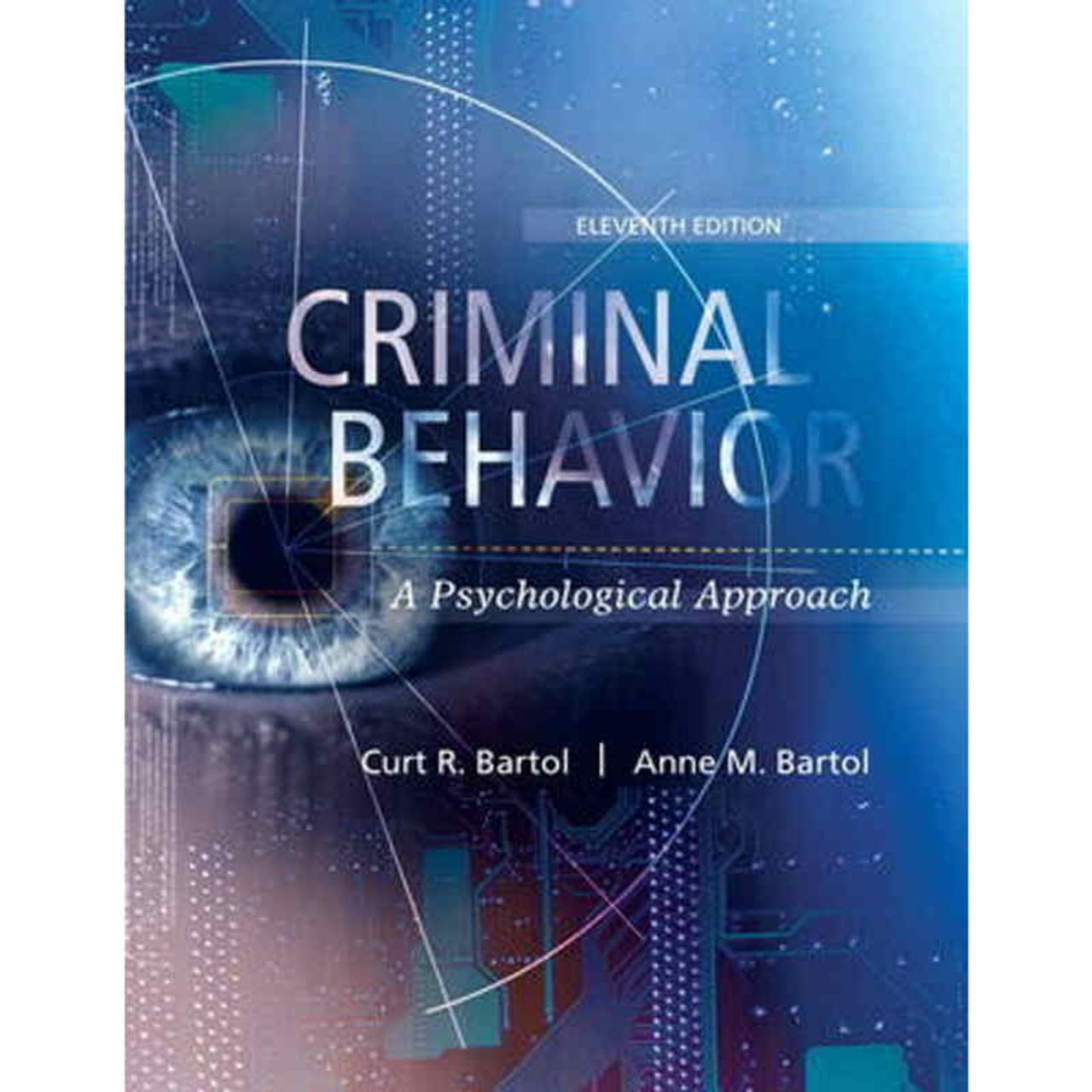 Criminal behavior a psychological approach 12th edition pdf