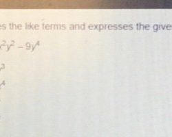 Which polynomial correctly combines the like terms